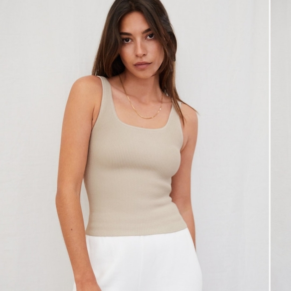 Aritzia Tops - NEW W/ TAGS Sculpt Knit Babaton Tank Top